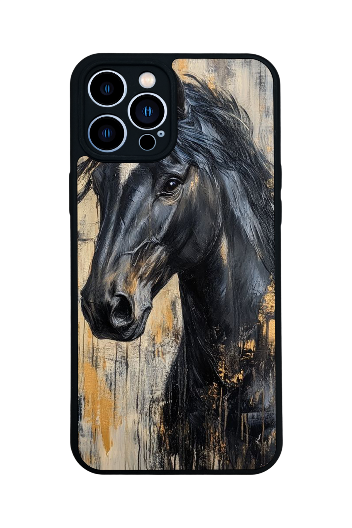 iPhone 12 Pro Max Uyumlu At Horse Tasarımlı Glossy Premium Kılıf