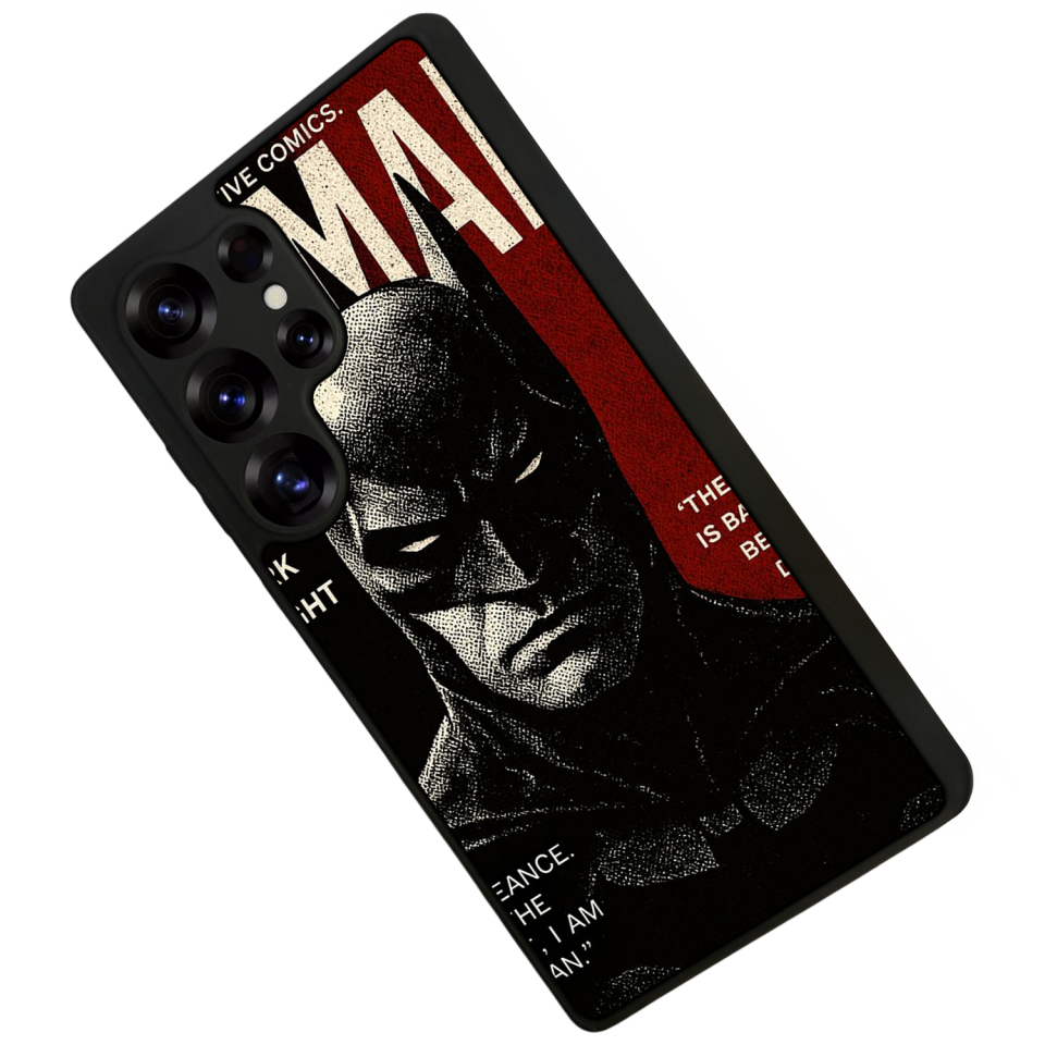 Samsung Galaxy S25 Ultra Uyumlu Batman Tasarımlı Glossy Premium Kılıf
