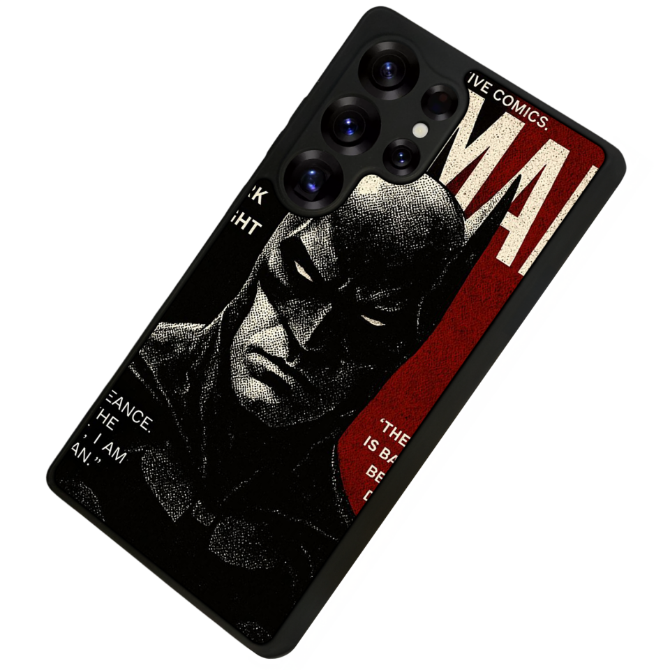 Samsung Galaxy S25 Ultra Uyumlu Batman Tasarımlı Glossy Premium Kılıf