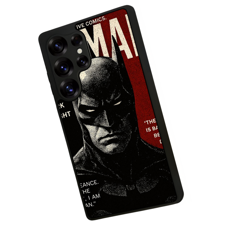 Samsung Galaxy S25 Ultra Uyumlu Batman Tasarımlı Glossy Premium Kılıf