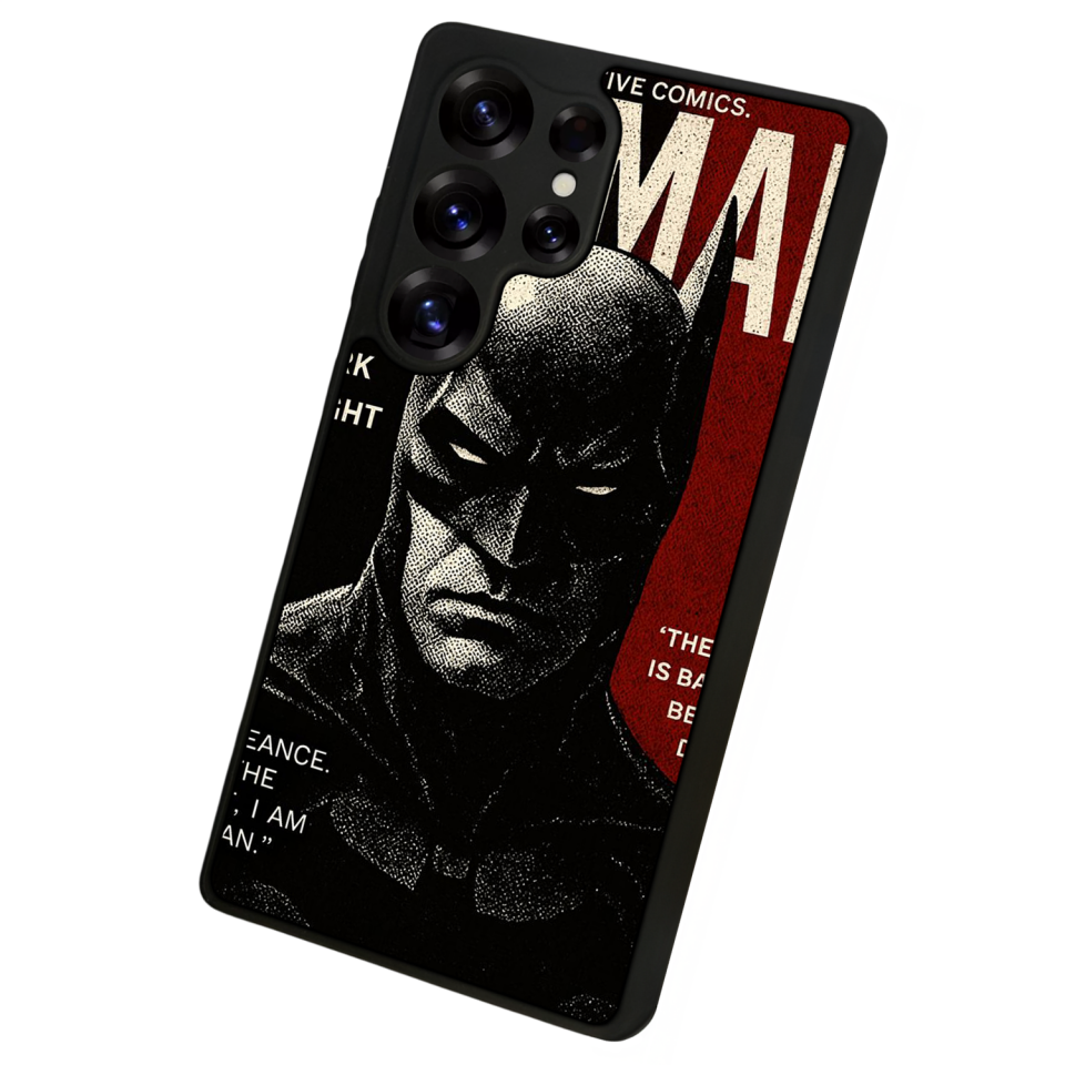 Samsung Galaxy S25 Ultra Uyumlu Batman Tasarımlı Glossy Premium Kılıf