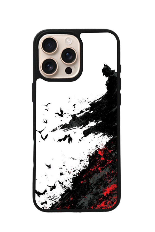 iPhone 15 Pro Uyumlu Batman Tasarımlı Glossy Premium Kılıf