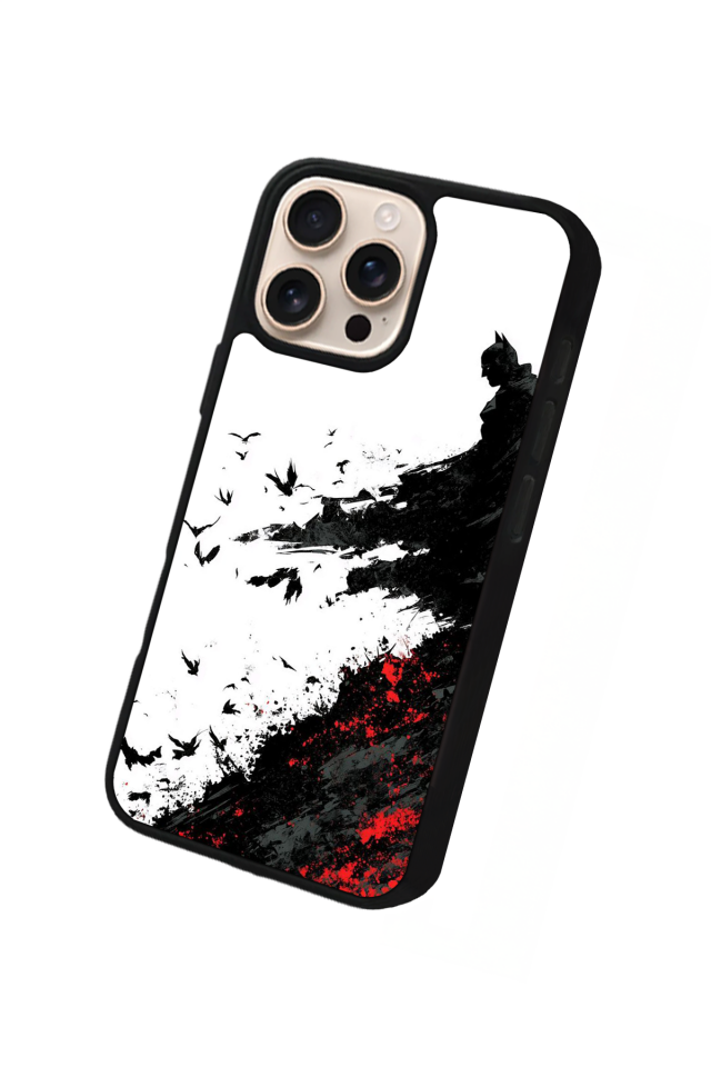 iPhone 15 Pro Uyumlu Batman Tasarımlı Glossy Premium Kılıf