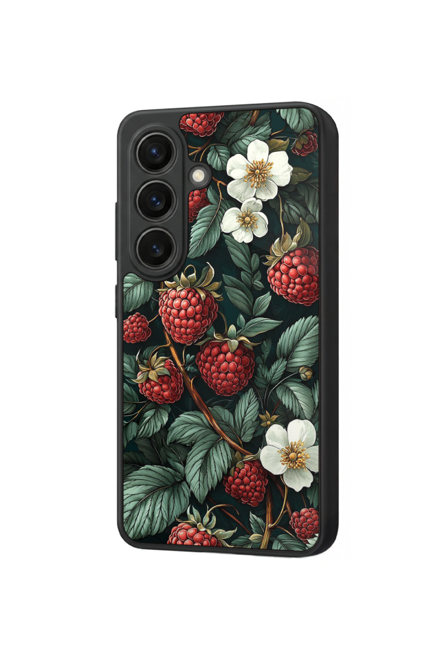 Samsung Galaxy S26 Uyumlu Botanik Tasarımlı Glossy Premium Kılıf