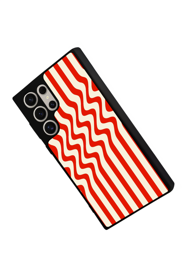 Samsung Galaxy S22 Ultra Uyumlu Çizgi Sanatı Tasarımlı Glossy Premium Kılıf