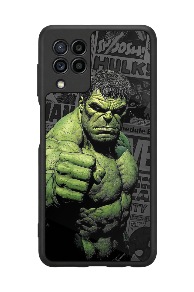 Samsung Galaxy M32 Uyumlu Hulk Tasarımlı Glossy Premium Kılıf