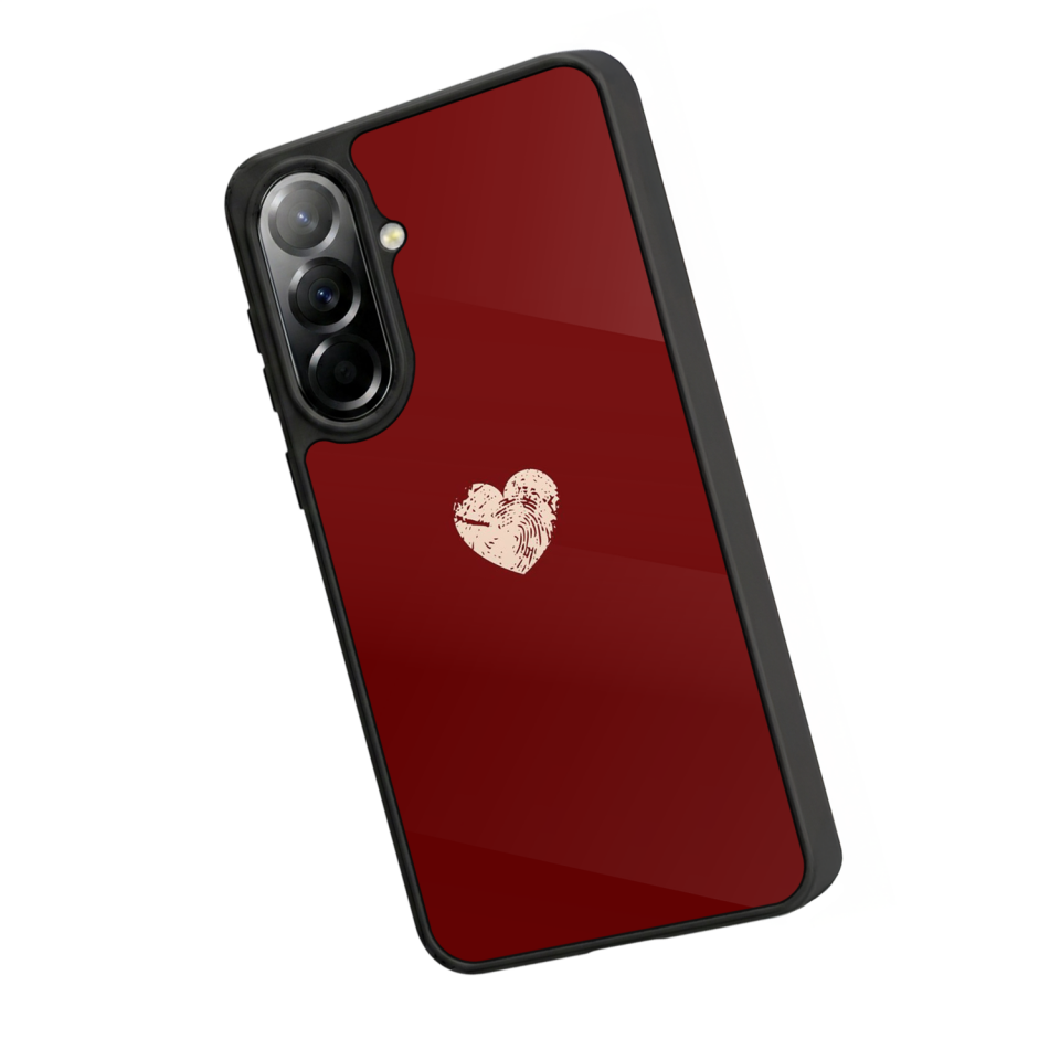 Samsung Galaxy A37 Uyumlu Kalp Love Tasarımlı Glossy Premium Kılıf