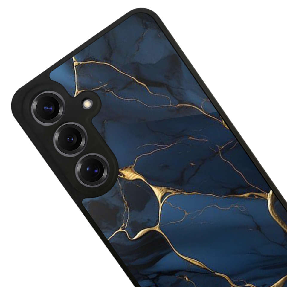 Samsung Galaxy S25 Uyumlu Mermer Marble Tasarımlı Glossy Premium Kılıf