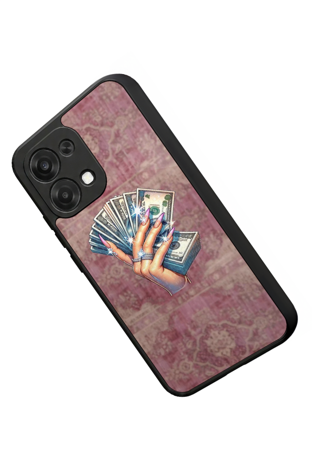 Oppo A6 Pro Uyumlu Money Para Tasarımlı Glossy Premium Kılıf