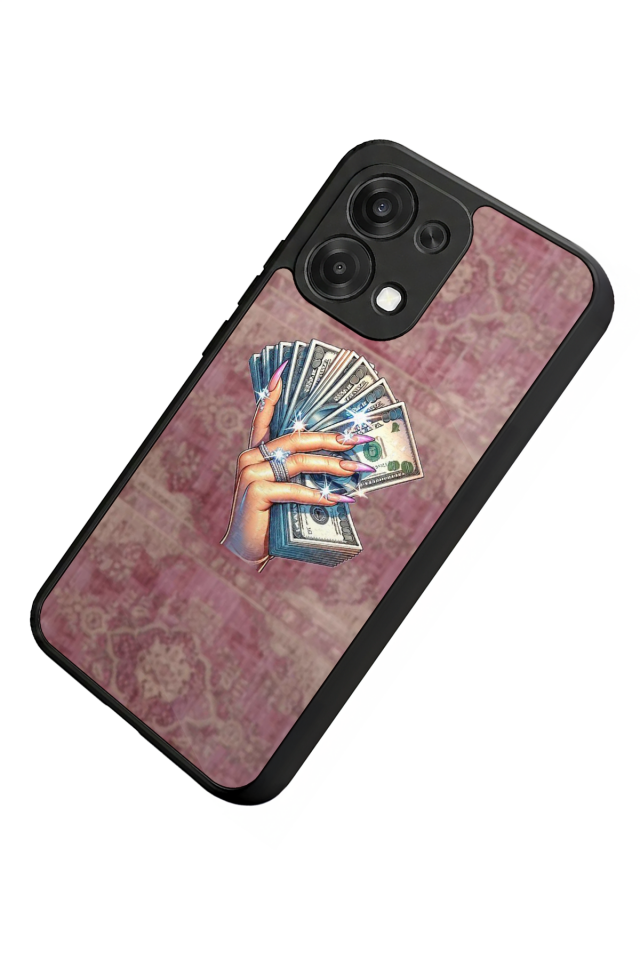 Oppo A6 Pro Uyumlu Money Para Tasarımlı Glossy Premium Kılıf