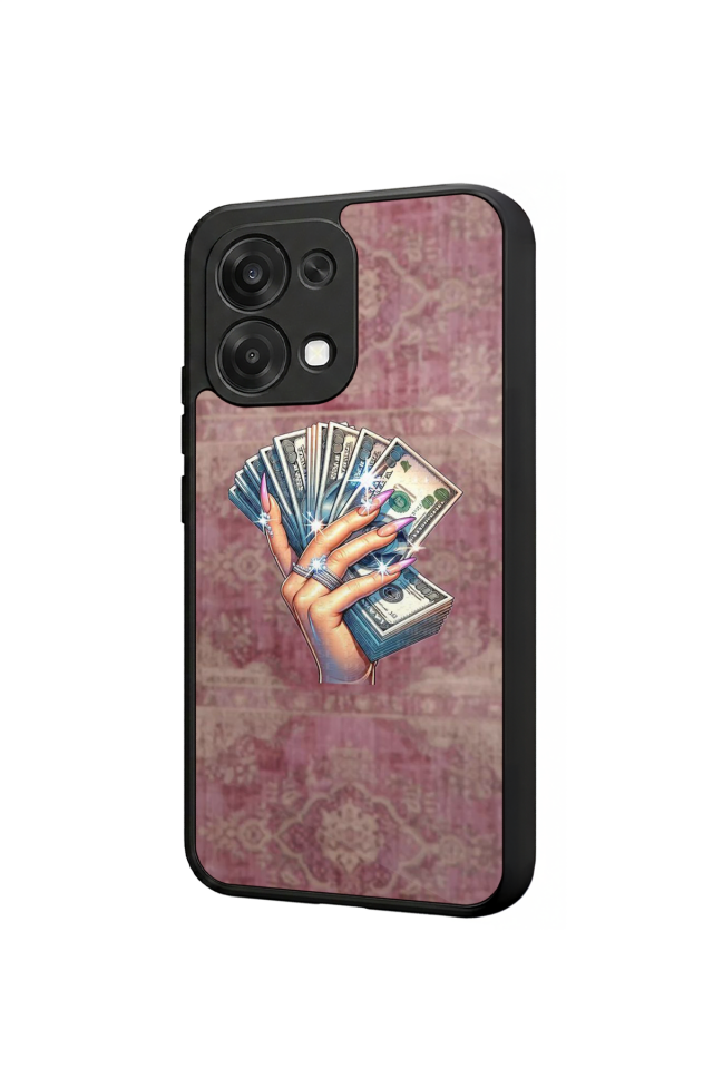 Oppo A6 Pro Uyumlu Money Para Tasarımlı Glossy Premium Kılıf