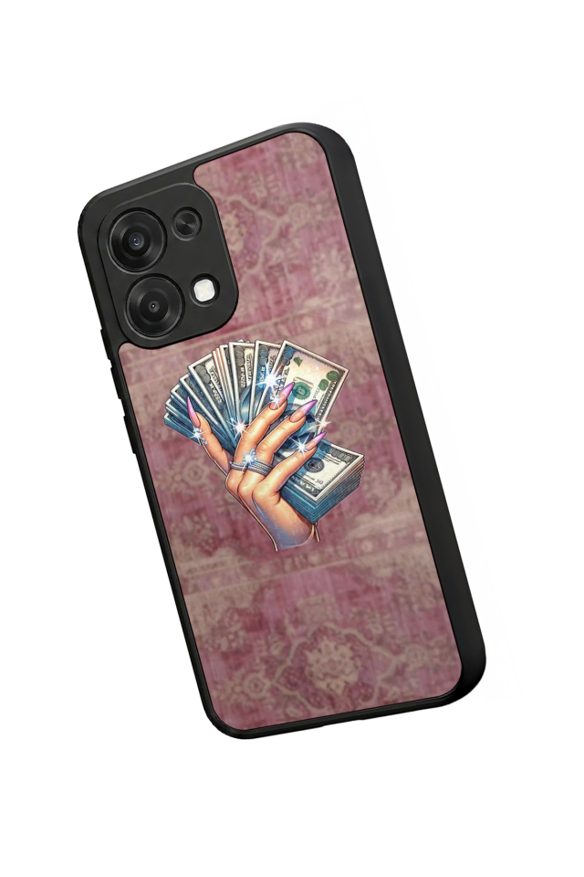 Oppo A6 Pro Uyumlu Money Para Tasarımlı Glossy Premium Kılıf
