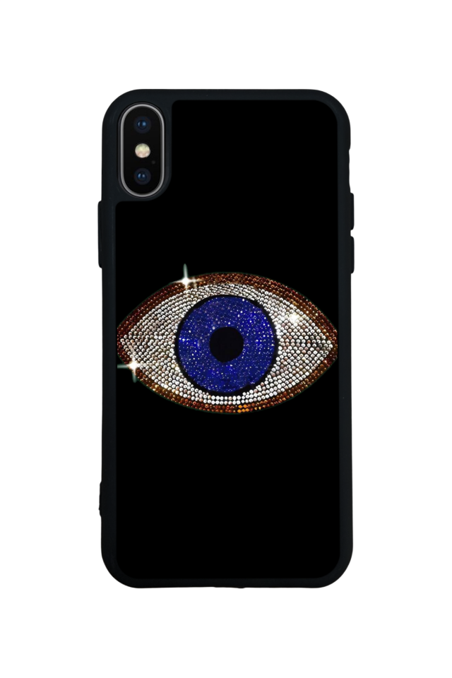 iPhone XS Max Uyumlu Nazar Tasarımlı Glossy Premium Kılıf