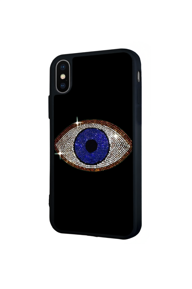 iPhone XS Max Uyumlu Nazar Tasarımlı Glossy Premium Kılıf
