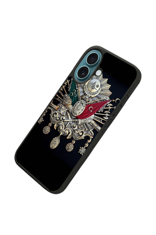 iPhone 16 Uyumlu Osmanli Tugrasi Tasarımlı Glossy Premium Kılıf