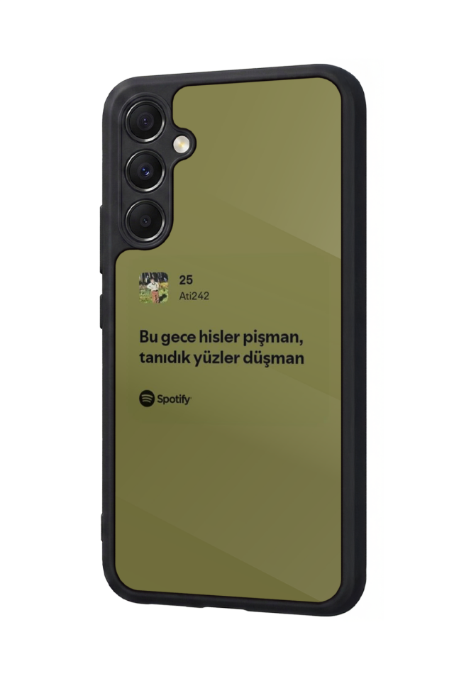 Samsung Galaxy M34 Uyumlu Sarki Sozleri Tasarımlı Glossy Premium Kılıf