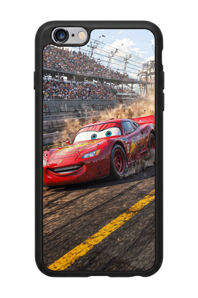 iPhone 6 Plus Uyumlu Şimsek McQueen Tasarımlı Glossy Premium Kılıf