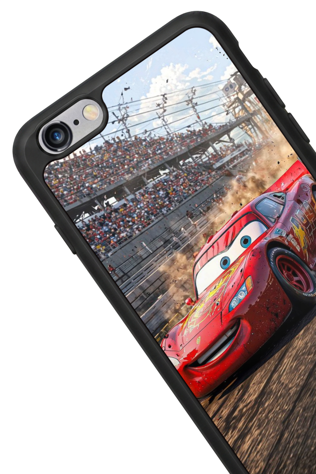 iPhone 6 Plus Uyumlu Şimsek McQueen Tasarımlı Glossy Premium Kılıf