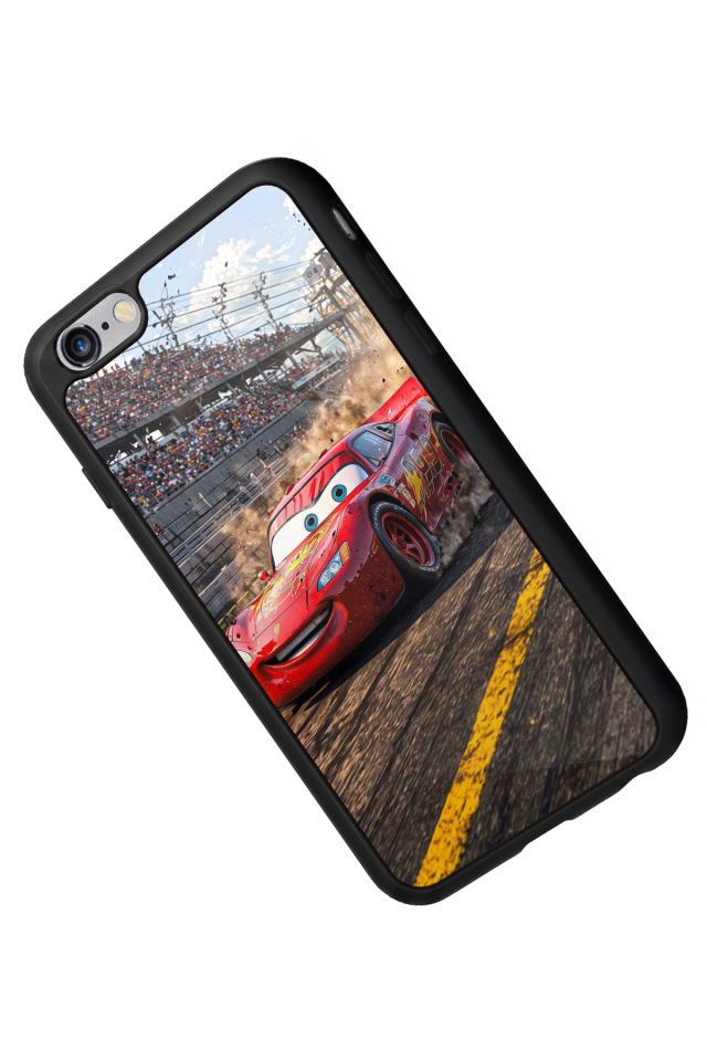 iPhone 6 Plus Uyumlu Şimsek McQueen Tasarımlı Glossy Premium Kılıf