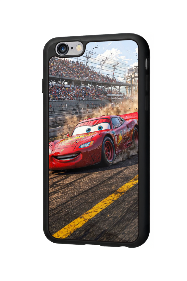 iPhone 6 Plus Uyumlu Şimsek McQueen Tasarımlı Glossy Premium Kılıf
