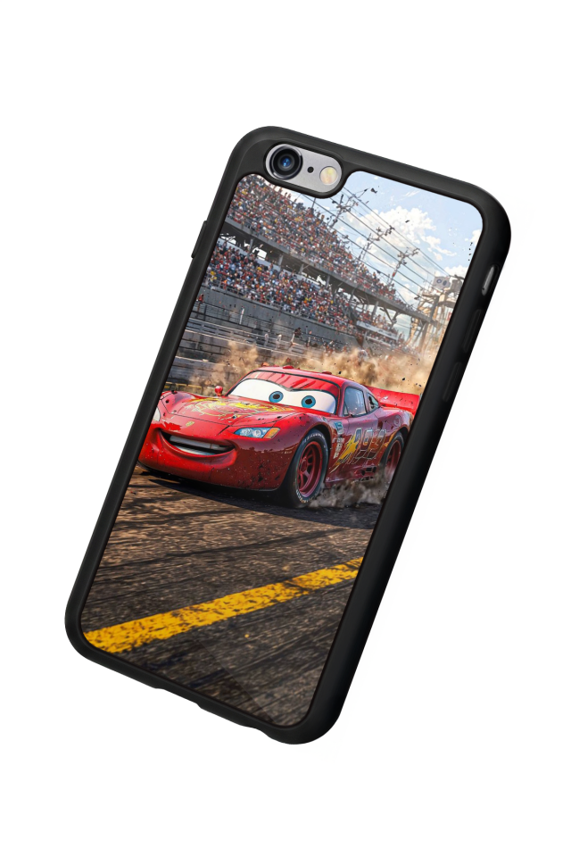 iPhone 6 Plus Uyumlu Şimsek McQueen Tasarımlı Glossy Premium Kılıf