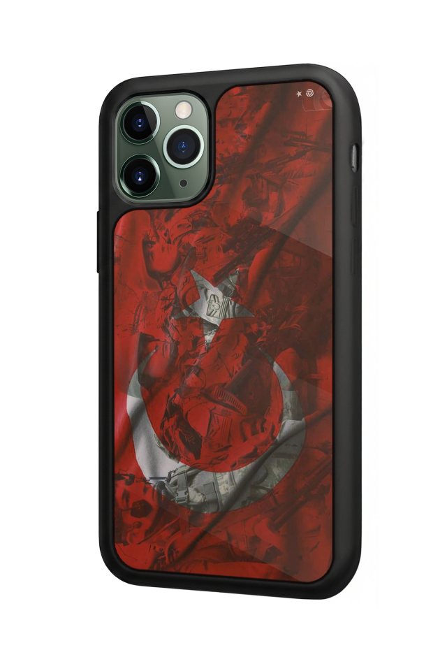 iPhone 11 Pro Uyumlu Türk Bayragi Tasarımlı Glossy Premium Kılıf