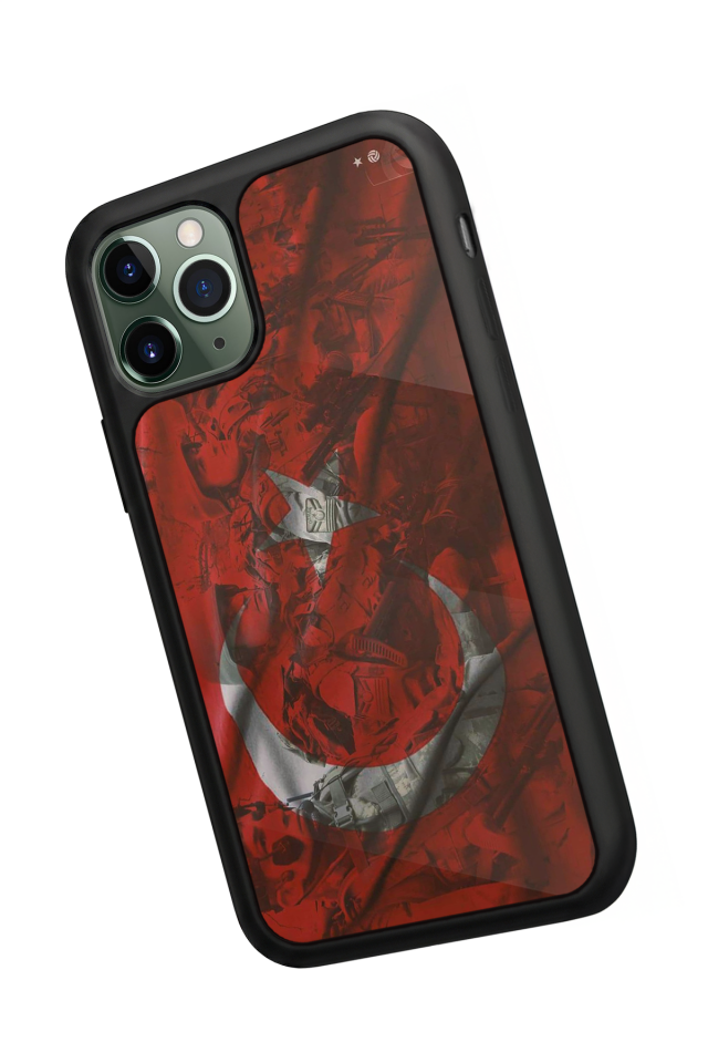 iPhone 11 Pro Uyumlu Türk Bayragi Tasarımlı Glossy Premium Kılıf