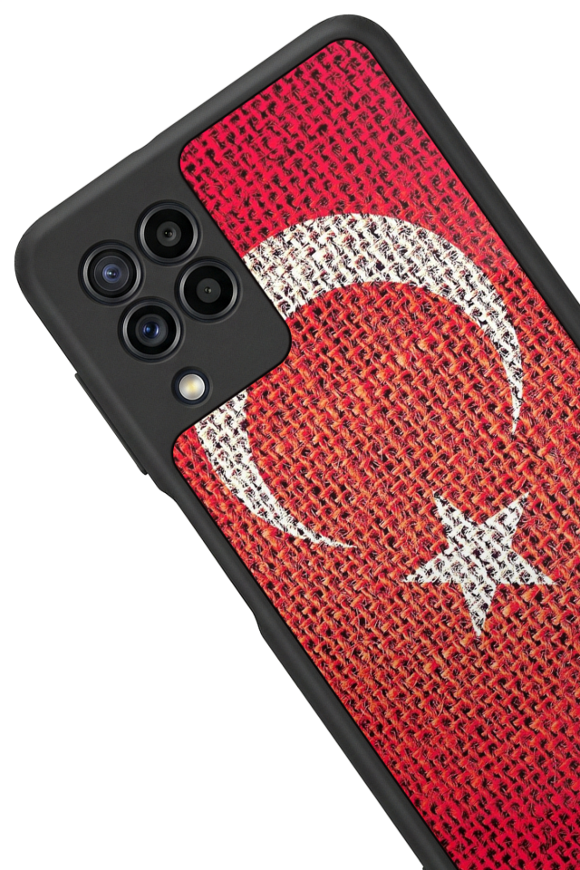 Samsung Galaxy M22 Uyumlu Türk Bayragi Tasarımlı Glossy Premium Kılıf