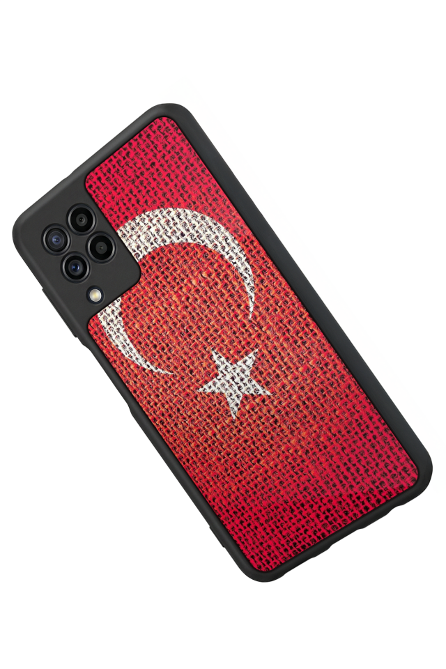 Samsung Galaxy M22 Uyumlu Türk Bayragi Tasarımlı Glossy Premium Kılıf