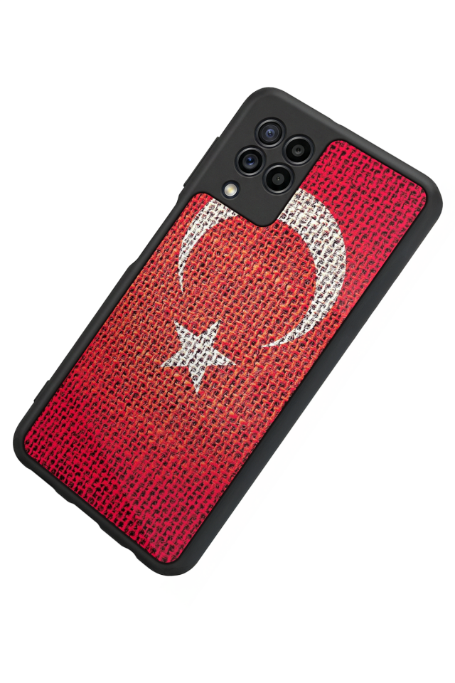 Samsung Galaxy M22 Uyumlu Türk Bayragi Tasarımlı Glossy Premium Kılıf