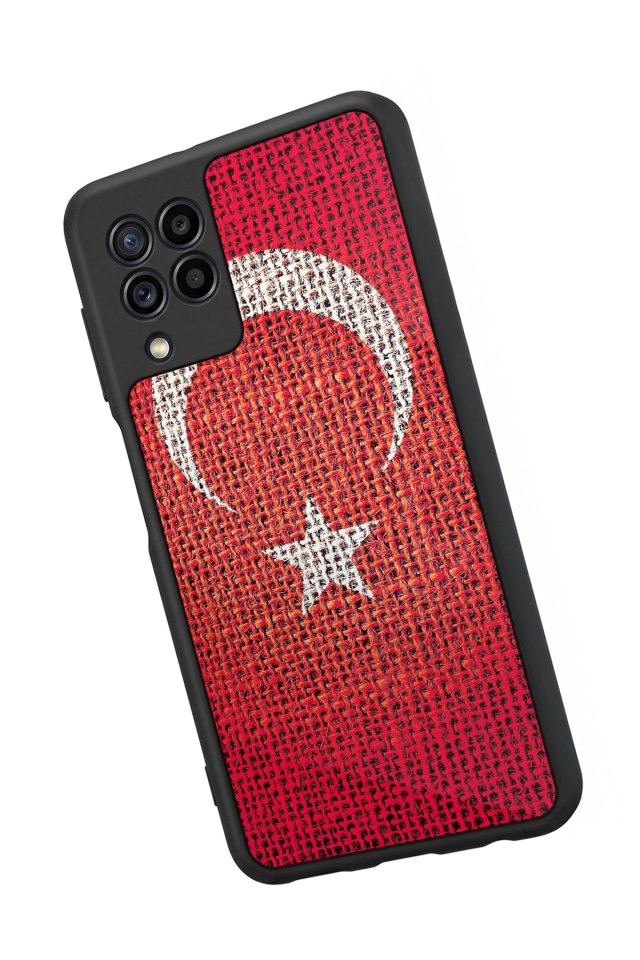 Samsung Galaxy M22 Uyumlu Türk Bayragi Tasarımlı Glossy Premium Kılıf
