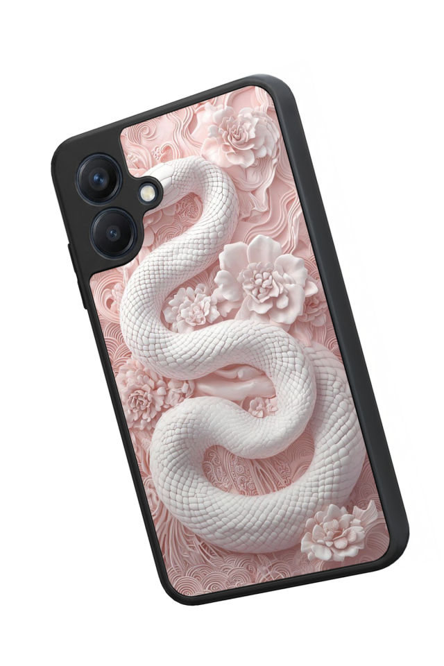 Samsung Galaxy A07 Uyumlu Yılan Tasarımlı Glossy Premium Kılıf