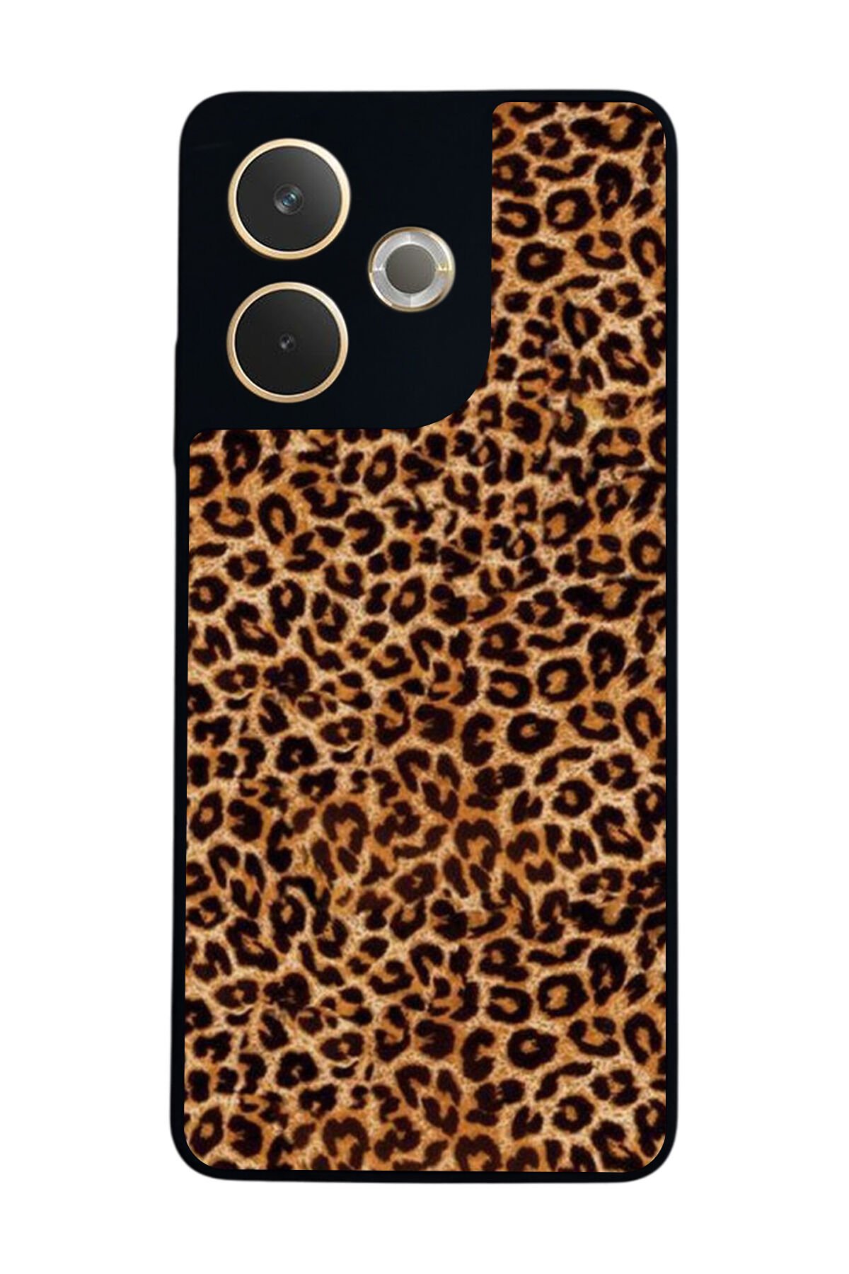 Oppo A5 Pro Uyumlu Leopar Tasarımlı Glossy Premium Kılıf