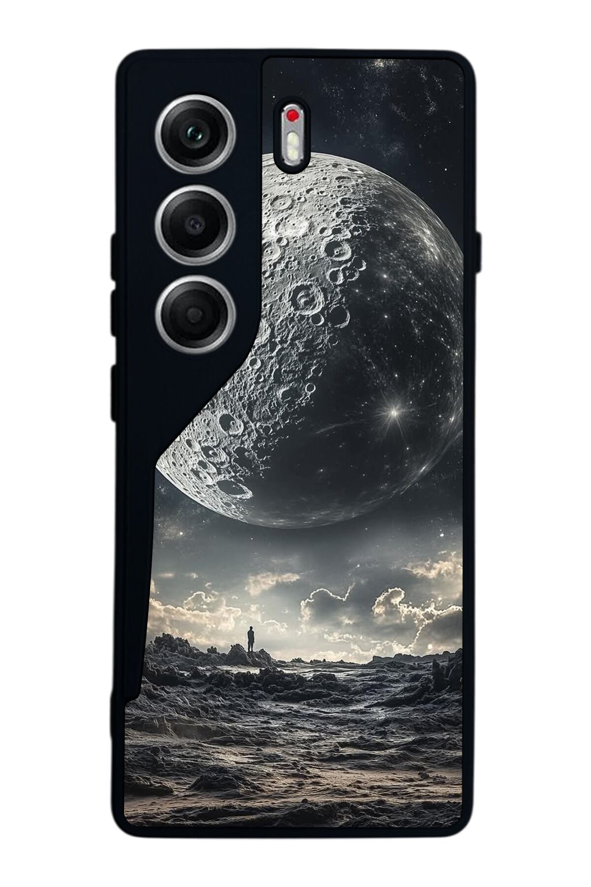 Tecno Camon 40 Uyumlu Ay Tasarımlı Glossy Premium Kılıf