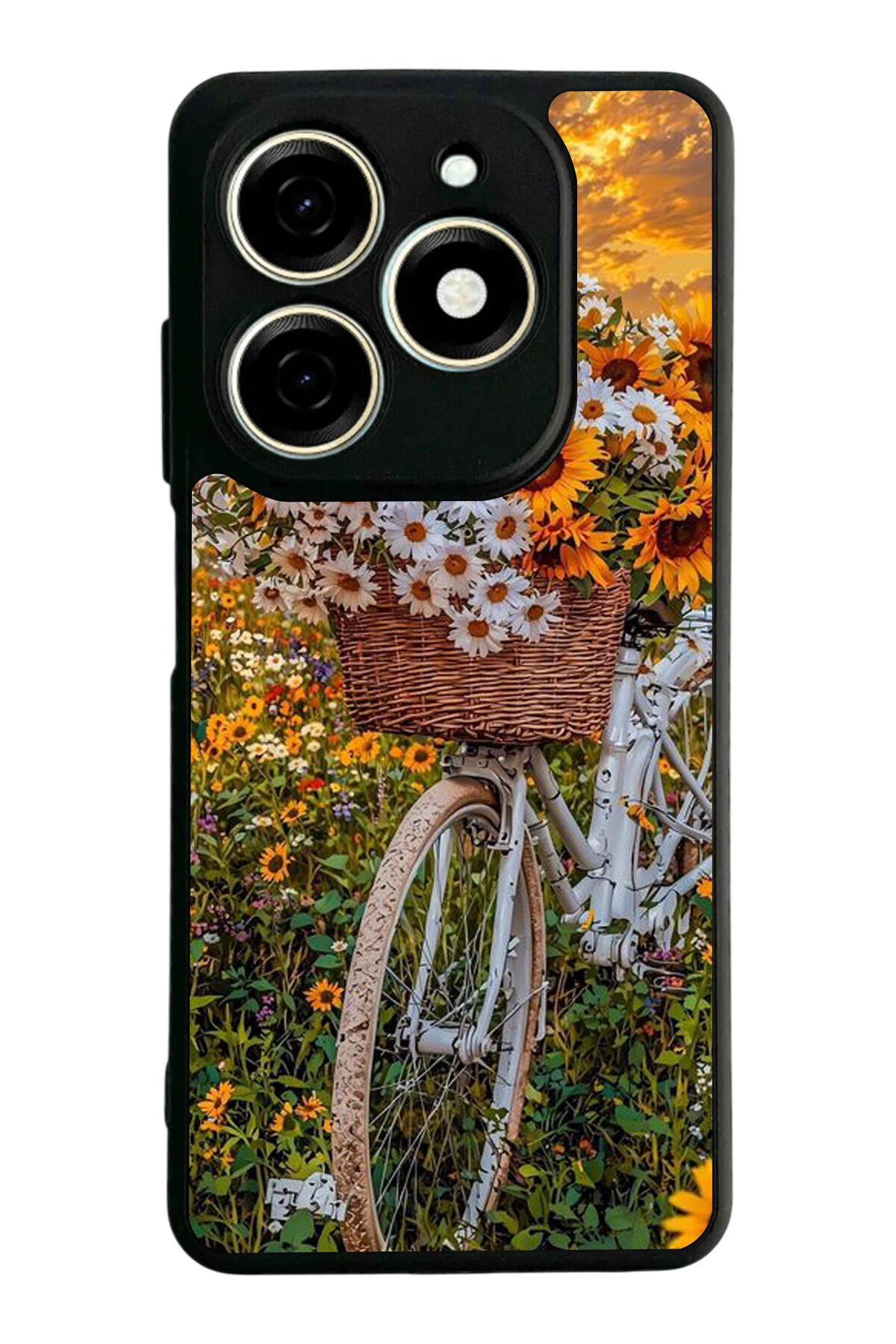 Tecno Spark 20/20C Uyumlu Cicek Tasarımlı Glossy Premium Kılıf