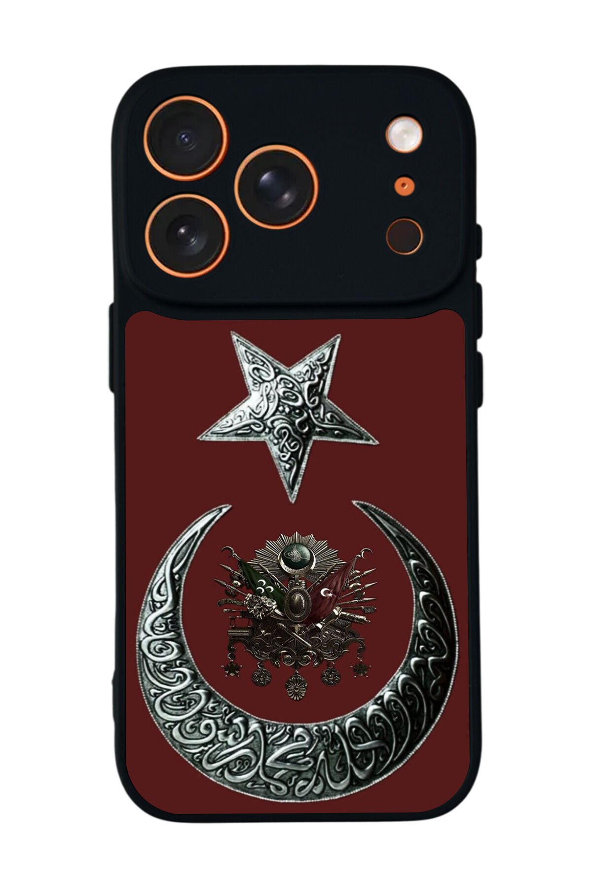 iPhone 17 Pro Max Uyumlu Osmanli Tugrasi Tasarımlı Glossy Premium Kılıf