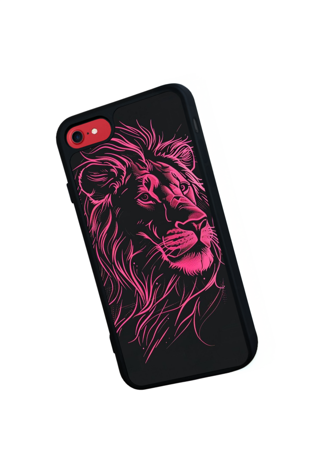 iPhone 7 Uyumlu Aslan Tasarımlı Glossy Premium Kılıf