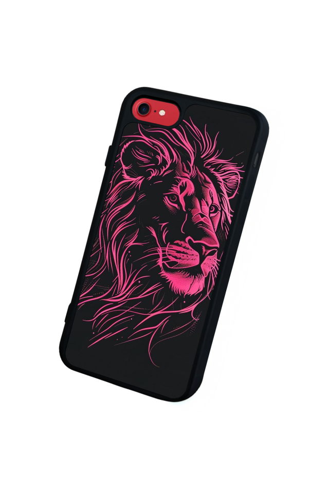 iPhone 7 Uyumlu Aslan Tasarımlı Glossy Premium Kılıf
