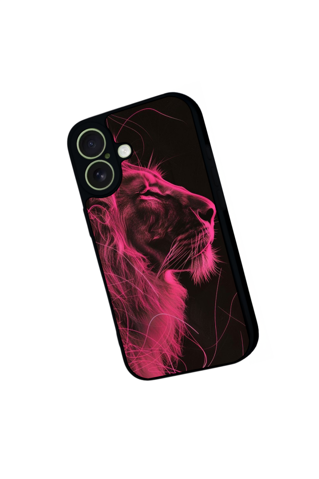 iPhone 17 Uyumlu Aslan Tasarımlı Glossy Premium Kılıf