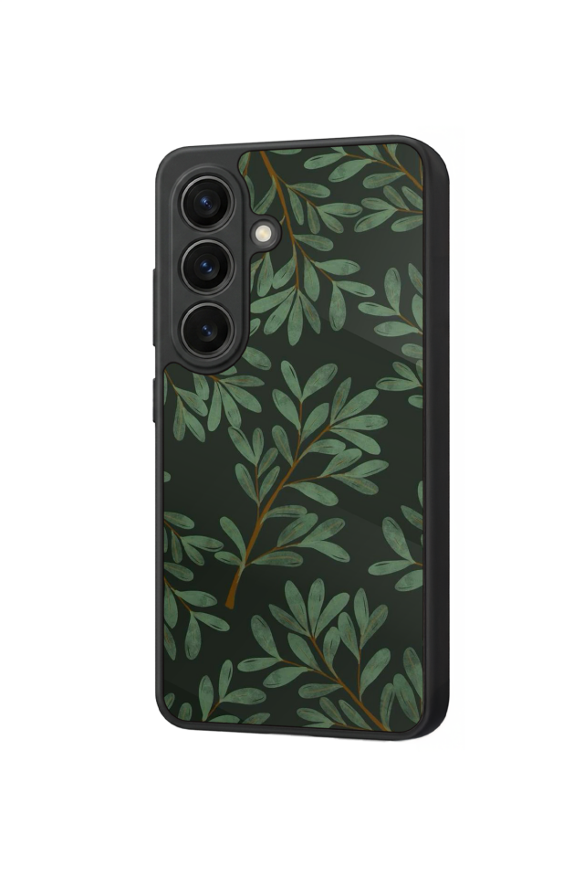 Samsung Galaxy S26 Uyumlu Botanik Tasarımlı Glossy Premium Kılıf