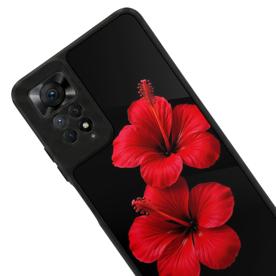 Xiaomi Redmi Note 12 Pro Uyumlu Cicek Tasarımlı Glossy Premium Kılıf
