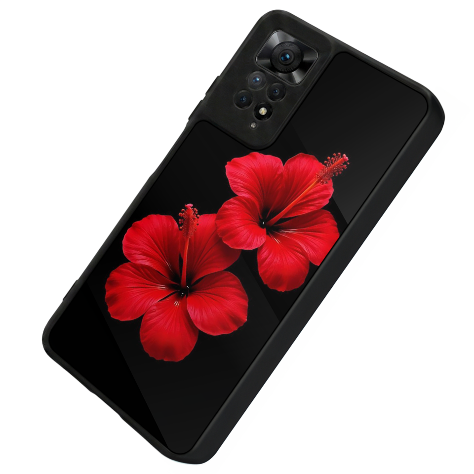 Xiaomi Redmi Note 12 Pro Uyumlu Cicek Tasarımlı Glossy Premium Kılıf