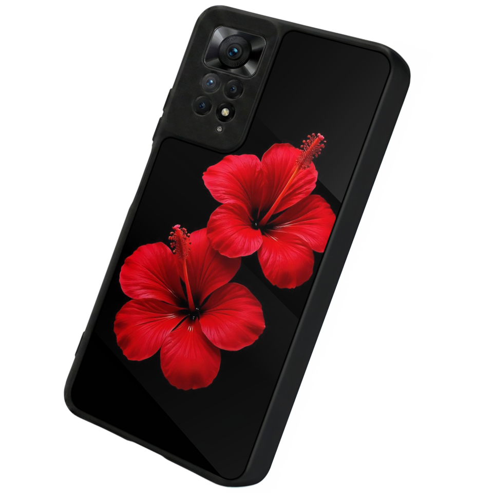 Xiaomi Redmi Note 12 Pro Uyumlu Cicek Tasarımlı Glossy Premium Kılıf