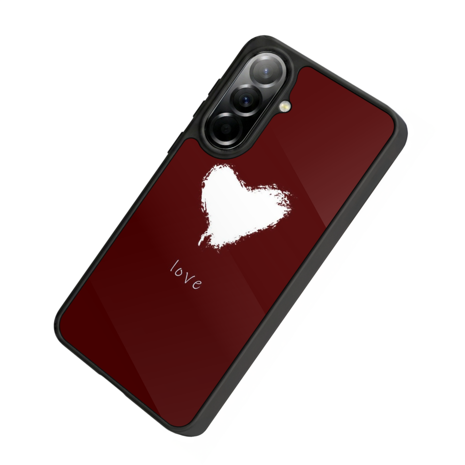 Samsung Galaxy A37 Uyumlu Kalp Love Tasarımlı Glossy Premium Kılıf