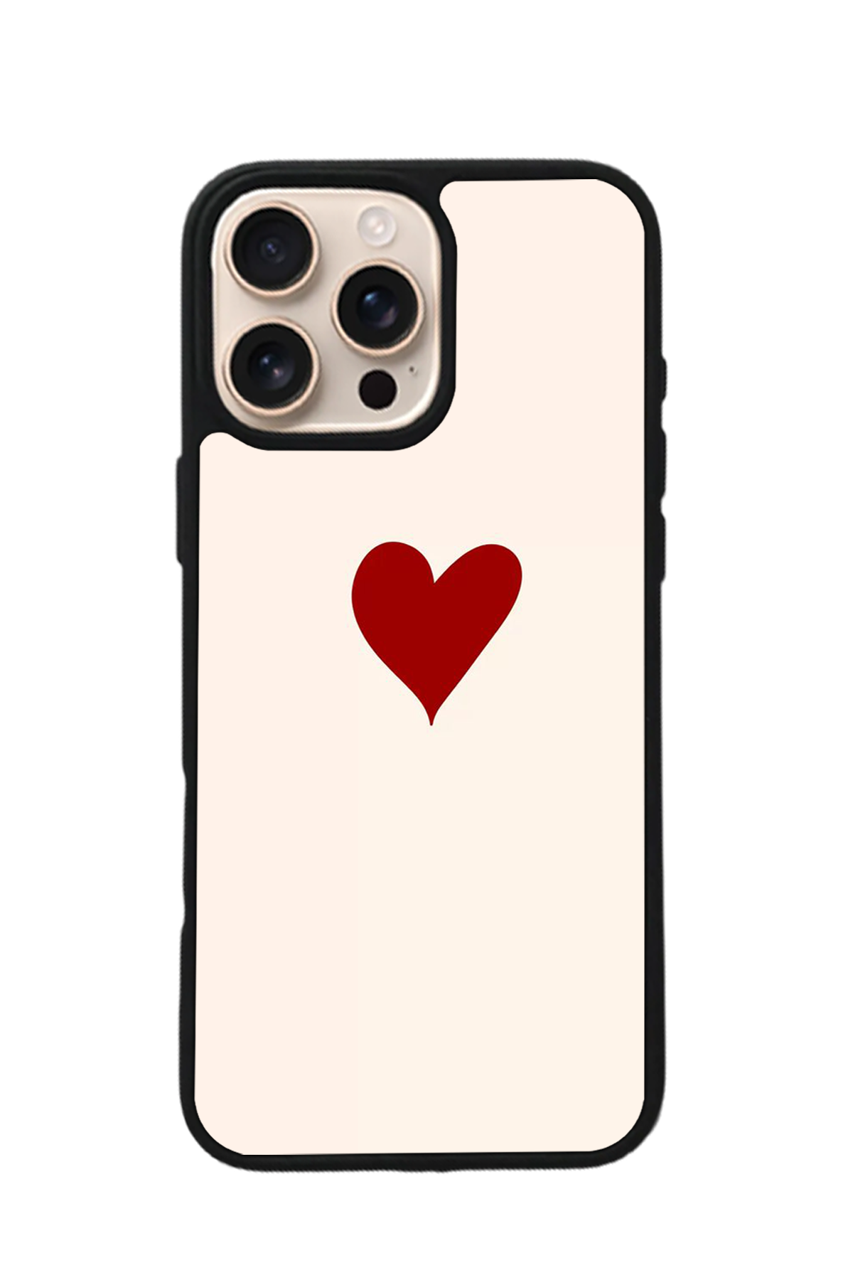 iPhone 14 Pro Uyumlu Kalp Love Tasarımlı Glossy Premium Kılıf
