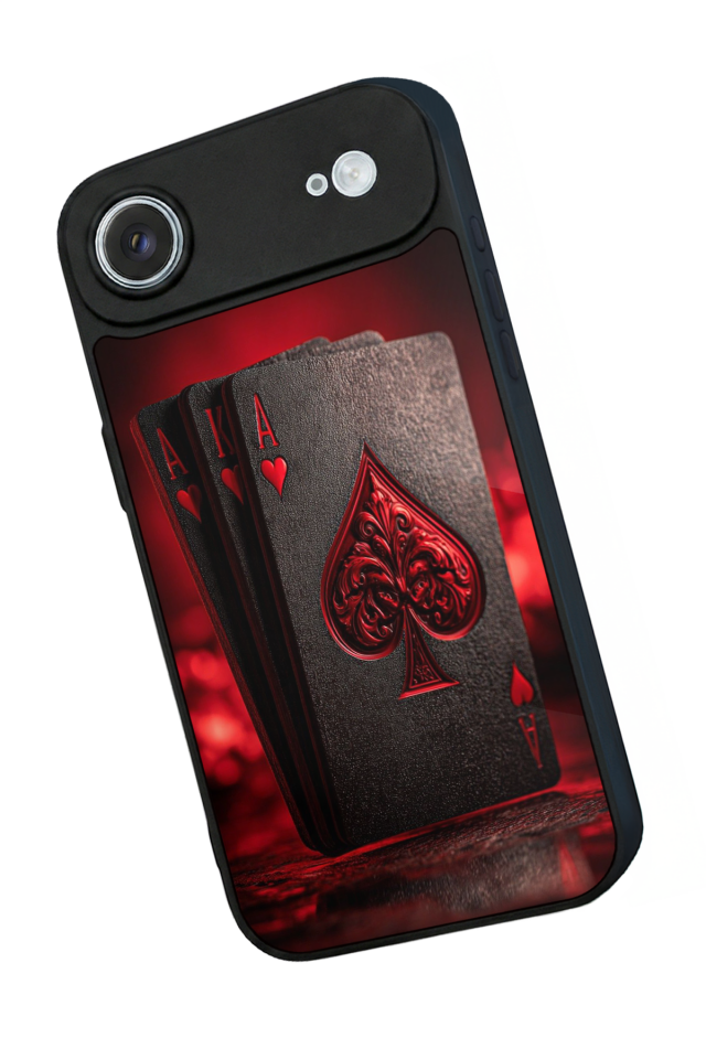 iPhone 17 Air Uyumlu Kart Tasarımlı Glossy Premium Kılıf