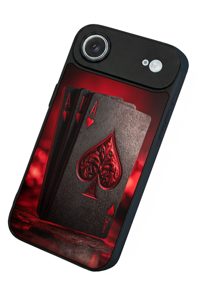 iPhone 17 Air Uyumlu Kart Tasarımlı Glossy Premium Kılıf