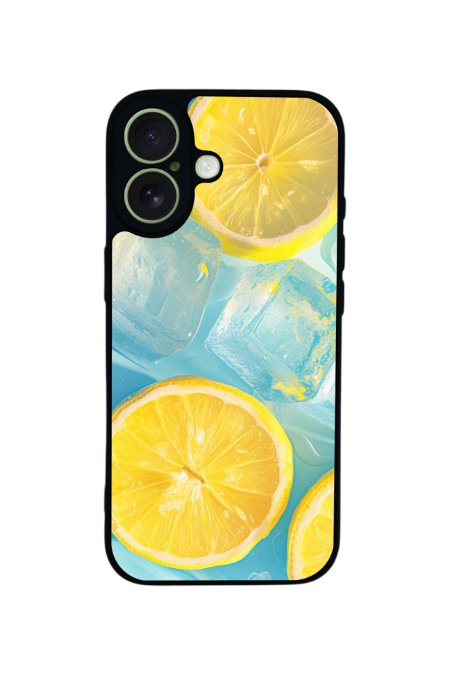 iPhone 17 Uyumlu Limon Tasarımlı Glossy Premium Kılıf