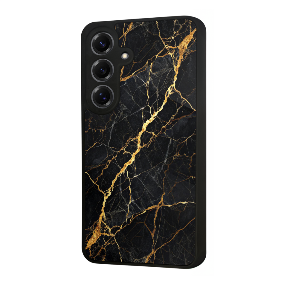Samsung Galaxy S25 Uyumlu Mermer Marble Tasarımlı Glossy Premium Kılıf