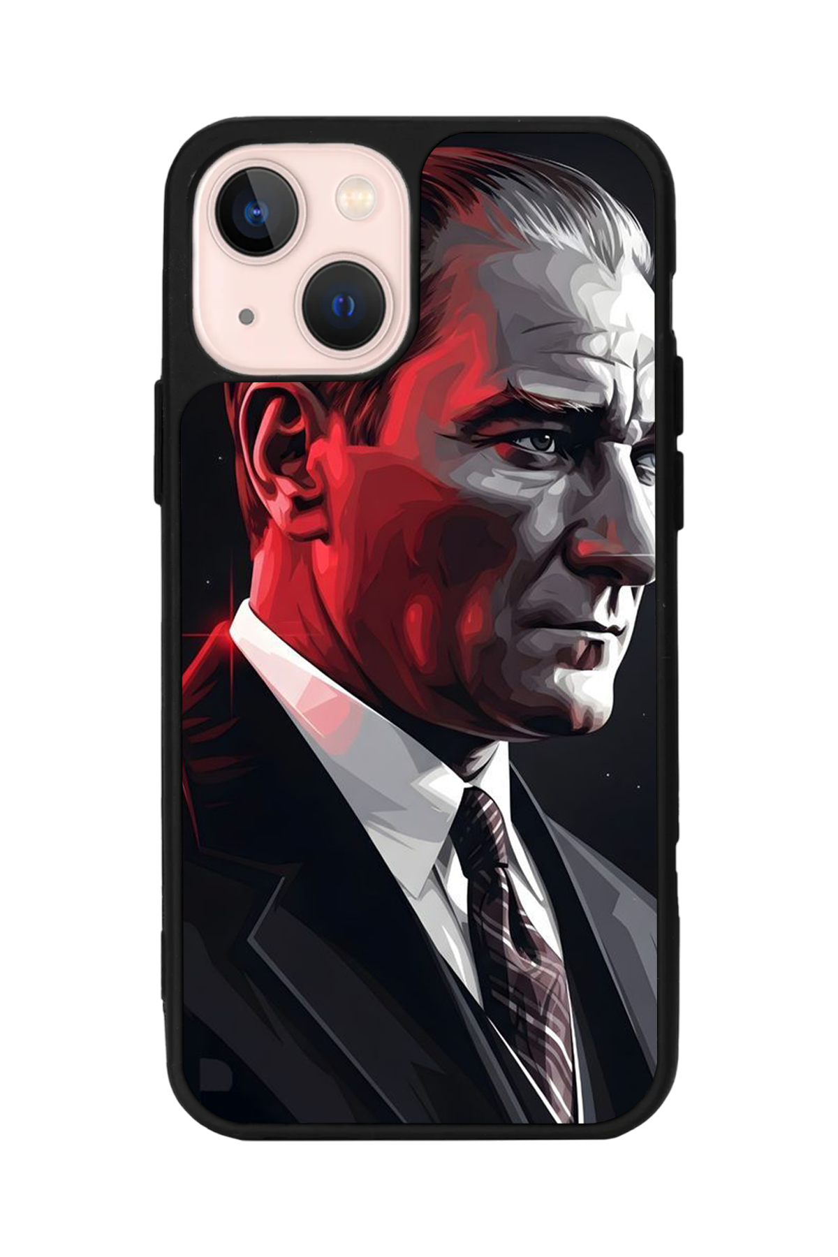 iPhone 15 Uyumlu Mustafa Kemal Ataturk Tasarımlı Glossy Premium Kılıf